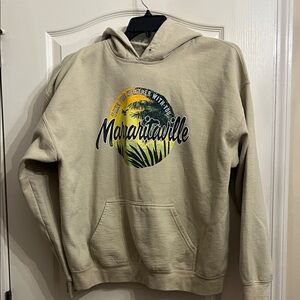 Margaritaville Beige Hoodie with Tropical Design
